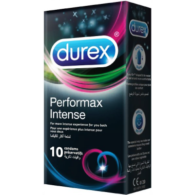 Durex Condom Performax Intense Natural Latex Condoms 10 condoms